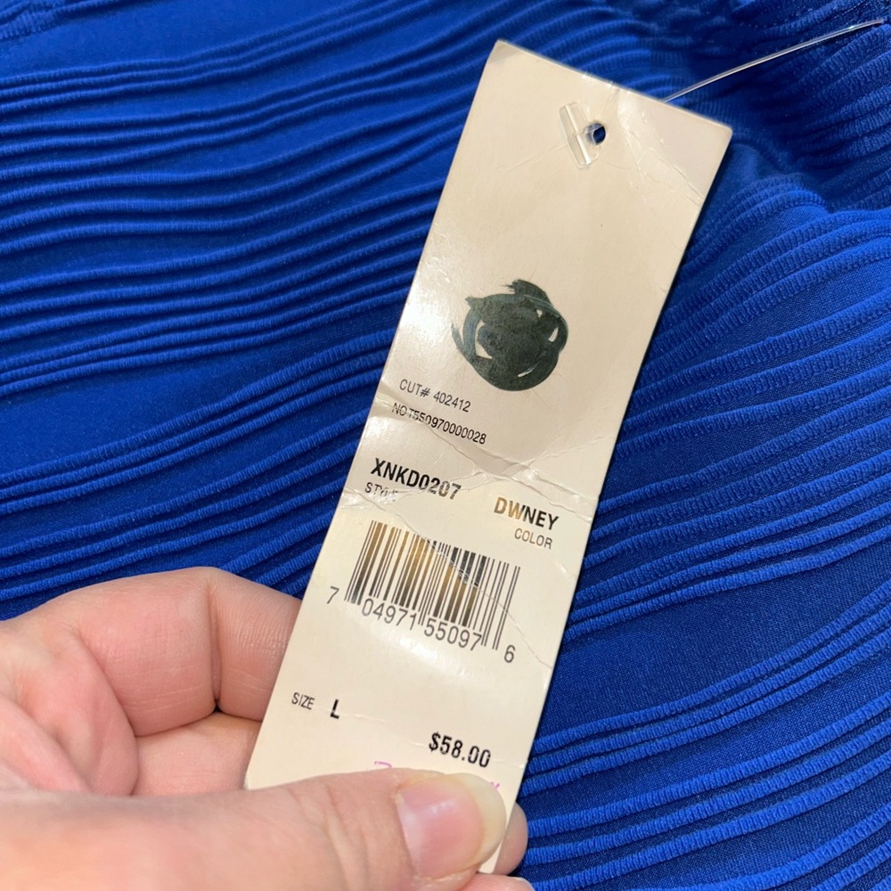 💙♦️NWT NY Collection Ripple Stretch Dress💙 - Picture 5 of 10